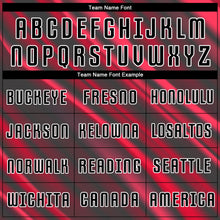 Load image into Gallery viewer, Custom Red Black-White Sublimation Soccer Uniform Jersey