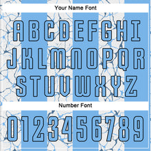 Load image into Gallery viewer, Custom Light Blue Black-White Sublimation Soccer Uniform Jersey