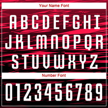 Load image into Gallery viewer, Custom Black White-Red Sublimation Soccer Uniform Jersey