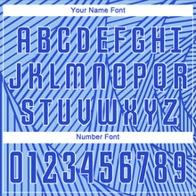 Load image into Gallery viewer, Custom Light Blue Royal-White Sublimation Soccer Uniform Jersey