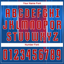 Load image into Gallery viewer, Custom Royal Red-White Sublimation Soccer Uniform Jersey