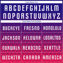 Load image into Gallery viewer, Custom Purple White-Hot Pink Sublimation Soccer Uniform Jersey