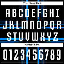 Load image into Gallery viewer, Custom Black White-Light Blue Sublimation Soccer Uniform Jersey