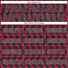 Load image into Gallery viewer, Custom Crimson Black-White Sublimation Soccer Uniform Jersey