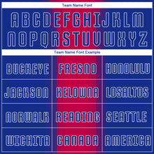 Load image into Gallery viewer, Custom Red Royal-White Sublimation Soccer Uniform Jersey