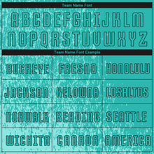 Load image into Gallery viewer, Custom Aqua Aqua-Black Sublimation Soccer Uniform Jersey