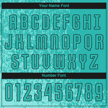 Load image into Gallery viewer, Custom Aqua Aqua-Black Sublimation Soccer Uniform Jersey