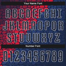 Load image into Gallery viewer, Custom Navy Navy-Red Sublimation Soccer Uniform Jersey