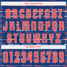 Load image into Gallery viewer, Custom Royal Orange-White Sublimation Soccer Uniform Jersey