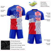 Load image into Gallery viewer, Custom Royal Royal-Red Sublimation Soccer Uniform Jersey
