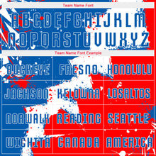 Load image into Gallery viewer, Custom Royal Red-White Sublimation Soccer Uniform Jersey