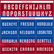 Load image into Gallery viewer, Custom Crimson White-Royal Sublimation Soccer Uniform Jersey