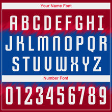 Load image into Gallery viewer, Custom Crimson White-Royal Sublimation Soccer Uniform Jersey