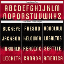 Load image into Gallery viewer, Custom Crimson Cream-Black Sublimation Soccer Uniform Jersey