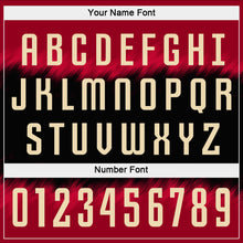 Load image into Gallery viewer, Custom Crimson Cream-Black Sublimation Soccer Uniform Jersey