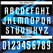 Load image into Gallery viewer, Custom Black White-Light Blue Sublimation Soccer Uniform Jersey