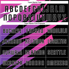 Load image into Gallery viewer, Custom Pink Black-White Sublimation Soccer Uniform Jersey