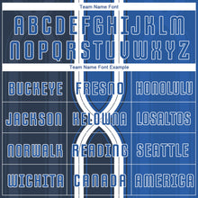 Load image into Gallery viewer, Custom Navy Royal-White Sublimation Soccer Uniform Jersey