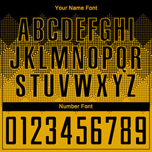 Load image into Gallery viewer, Custom Gold Black Sublimation Soccer Uniform Jersey