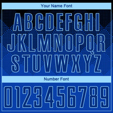 Load image into Gallery viewer, Custom Black Royal-Light Blue Sublimation Soccer Uniform Jersey