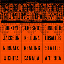 Load image into Gallery viewer, Custom Orange Black Sublimation Soccer Uniform Jersey