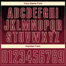 Load image into Gallery viewer, Custom Black Crimson-Cream Sublimation Soccer Uniform Jersey