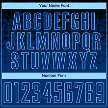 Load image into Gallery viewer, Custom Black US Navy Blue-Light Blue Sublimation Soccer Uniform Jersey