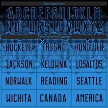 Load image into Gallery viewer, Custom Powder Blue Black Sublimation Soccer Uniform Jersey