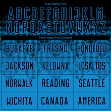 Load image into Gallery viewer, Custom Blue Black Sublimation Soccer Uniform Jersey