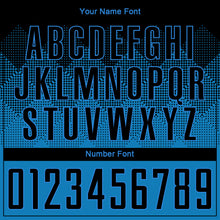 Load image into Gallery viewer, Custom Blue Black Sublimation Soccer Uniform Jersey