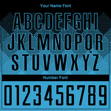 Load image into Gallery viewer, Custom Sky Blue Black Sublimation Soccer Uniform Jersey