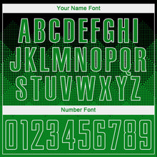 Load image into Gallery viewer, Custom Black Grass Green-White Sublimation Soccer Uniform Jersey