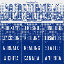 Load image into Gallery viewer, Custom Royal White Sublimation Soccer Uniform Jersey