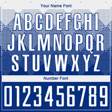 Load image into Gallery viewer, Custom Royal White Sublimation Soccer Uniform Jersey