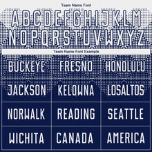 Load image into Gallery viewer, Custom Navy White Sublimation Soccer Uniform Jersey