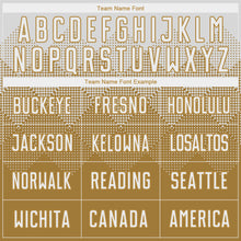 Load image into Gallery viewer, Custom Old Gold White Sublimation Soccer Uniform Jersey