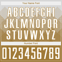 Load image into Gallery viewer, Custom Old Gold White Sublimation Soccer Uniform Jersey