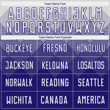 Load image into Gallery viewer, Custom White Dark Purple Sublimation Soccer Uniform Jersey