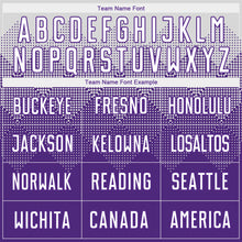 Load image into Gallery viewer, Custom Purple White Sublimation Soccer Uniform Jersey