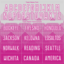 Load image into Gallery viewer, Custom Deep Pink White Sublimation Soccer Uniform Jersey