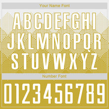 Load image into Gallery viewer, Custom Old Gold White Sublimation Soccer Uniform Jersey