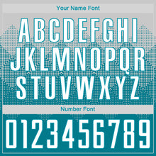 Load image into Gallery viewer, Custom Teal White Sublimation Soccer Uniform Jersey