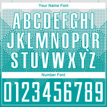 Load image into Gallery viewer, Custom Aqua White Sublimation Soccer Uniform Jersey