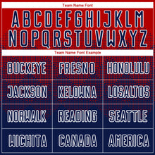 Load image into Gallery viewer, Custom Red Navy-White Sublimation Soccer Uniform Jersey