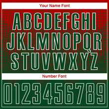 Load image into Gallery viewer, Custom Red Green-White Sublimation Soccer Uniform Jersey