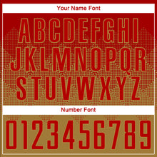 Load image into Gallery viewer, Custom Old Gold Red Sublimation Soccer Uniform Jersey