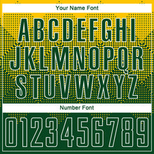 Load image into Gallery viewer, Custom Gold Green-White Sublimation Soccer Uniform Jersey