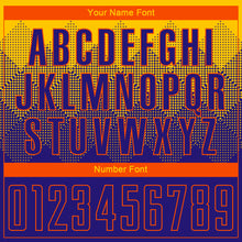 Load image into Gallery viewer, Custom Gold Dark Purple-Orange Sublimation Soccer Uniform Jersey