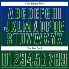 Load image into Gallery viewer, Custom Royal Green-White Sublimation Soccer Uniform Jersey