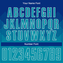 Load image into Gallery viewer, Custom Royal Teal-White Sublimation Soccer Uniform Jersey